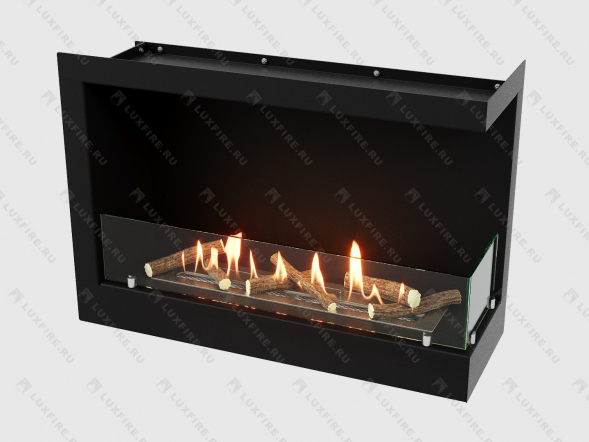 Встроенный биокамин Lux Fire Угловой 690 S (правый угол)