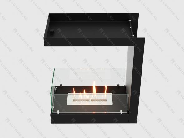 Встроенный биокамин Lux Fire Торцевой 555 М