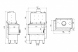 Топка DEFRO HOME RIVA SM BL SHORT, 16 кВт, 737/465/482мм, угловое стекло слева, с водяным контуром