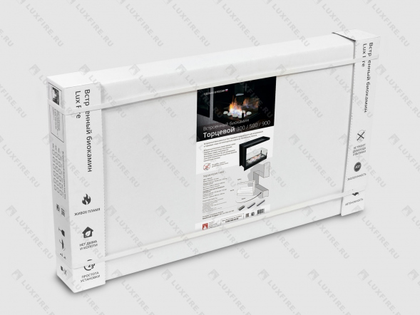 Встроенный биокамин Lux Fire Торцевой 1090 S