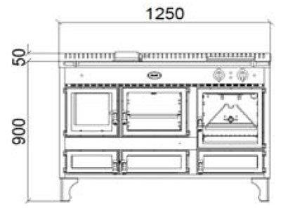 Печь варочная RB 125 L- J.Corradi