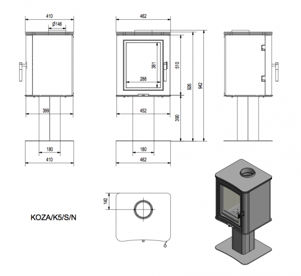 Печь KOZA/K5/S/N
