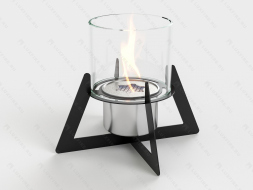 Настольный биокамин Lux Fire &amp;quot;Альфа&amp;quot; (черный)