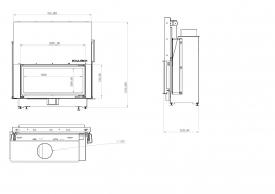 Каминная топка 100 x 51 C Echa-Tech