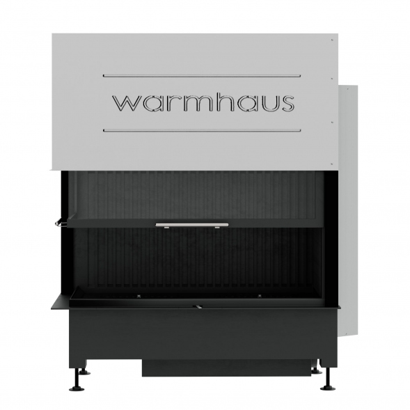 Каминная топка угловая со стеклом (левая) KANT L 100/57h