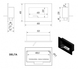 Биокамин Delta Qube (400x600)