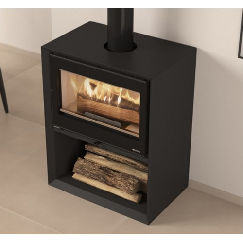 Печь La NORDICA Печь DANTE 5.0 CON PORTALEGNA (черный)