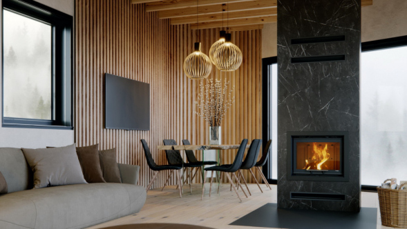 Топка DEFRO HOME INTRA SM G SLIM, 6 кВт, 611/481мм, гильотина