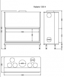 Топка Hark Radiante 1300 H ECOplus